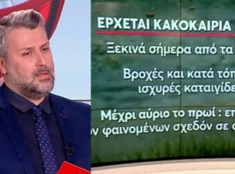 Νέο σενάριο από τον Γιάννη Καλλιάνο – «Η κακοκαιρία θα είναι δυνατή και θα κρατήσει μέχρι…» (video)