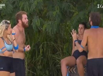 Survivor 2024: «Δεν θα ανεχόμαστε όλοι εσένα» – «Αχταρμάς» στους Μπλε με Φάνη, Σταυρούλα και Τζέημς (video)