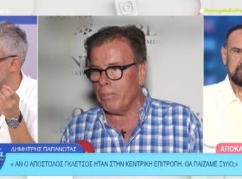 Παπανώτας για Γκλέτσο: «Αν ήταν ο Απόστολος στην Κ.Ε. του ΣΥΡΙΖΑ θα παίζαμε ξύλο;» (video)